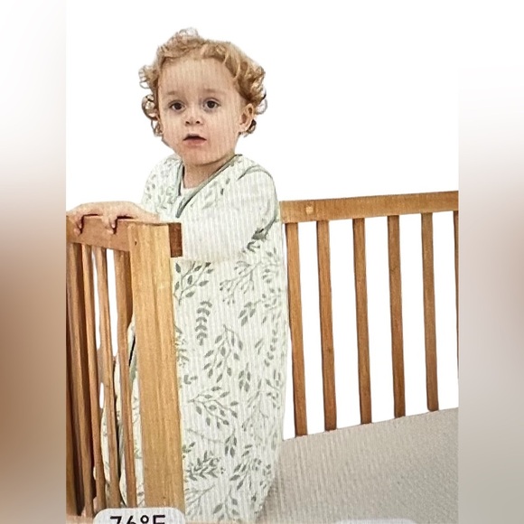 Yoofoss Green Leaf Print Baby Sleep Sack – 6-12 Months NWT - Picture 10 of 10